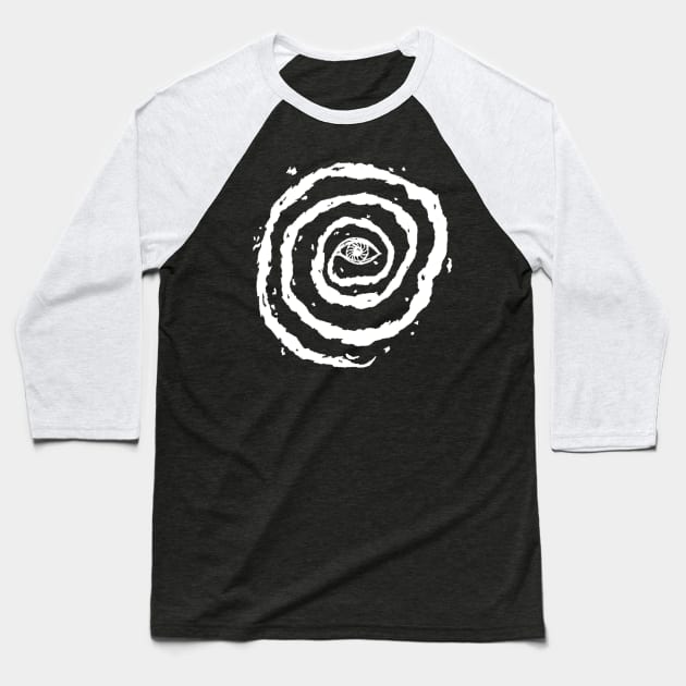 All-Seeing Void (White) Baseball T-Shirt by NightmareCraftStudio